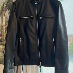 Michael Kors Black 100% Genuine Leather Jacket